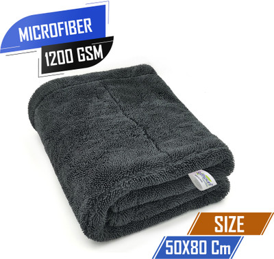 SOFTSPUN Microfiber Vehicle Washing  Cloth(Pack Of 1, 1200 GSM)