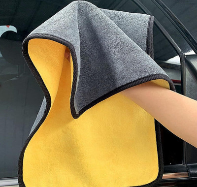 QNJL Microfiber Vehicle Washing  Cloth(Pack Of 1, 800 GSM)