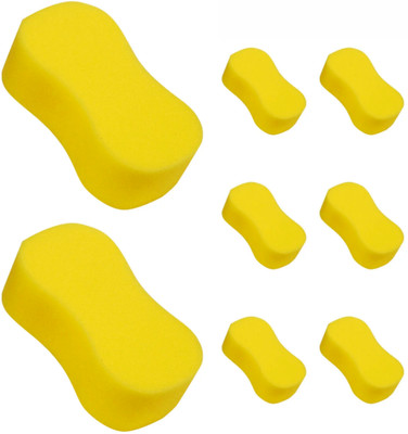 SidhiK Microfiber Vehicle Washing  Sponge(Pack Of 8)