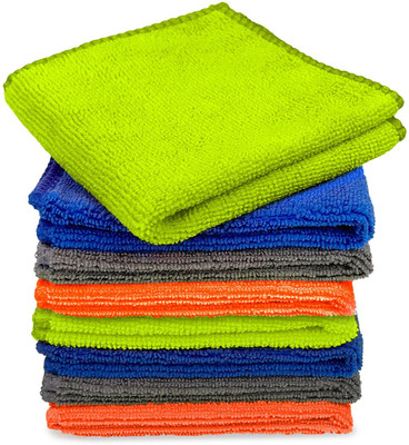 Kyara Care Microfiber Vehicle Washing  Cloth(Pack Of 12, 220 GSM)