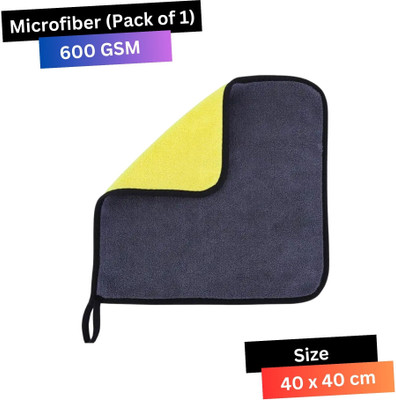CRYSTALFRESH Microfiber Vehicle Washing  Cloth(Pack Of 1, 600 GSM)