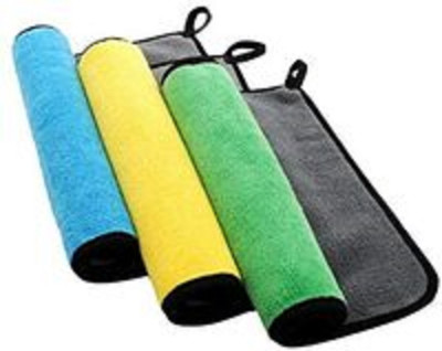 Nimeka Microfiber Vehicle Washing  Cloth(Pack Of 3, 400 GSM)