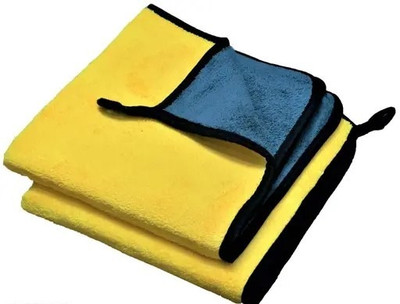 SMARTLOOKS Microfiber Vehicle Washing  Cloth(Pack Of 2, 600 GSM)