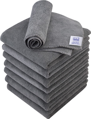 IOTA Microfiber Vehicle Washing  Cloth(Pack Of 8, 350 GSM)