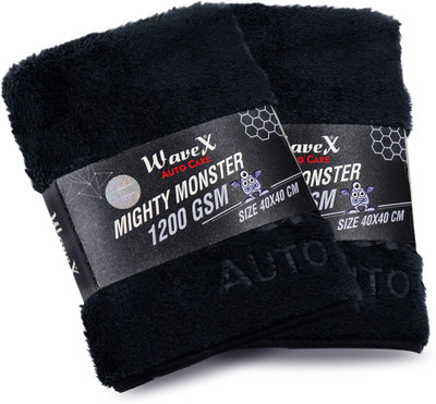 Wavex Microfiber Vehicle Washing Cloth(Pack Of 2)