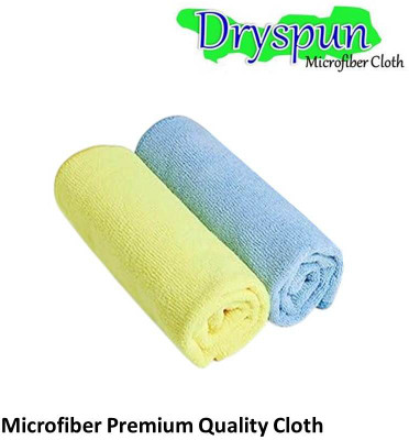 Dryspun Microfiber, Fabric Vehicle Washing  Cloth(Pack Of 4, 350 GSM)