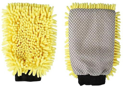 carempire Microfiber Vehicle Washing  Hand Glove(Pack Of 1)
