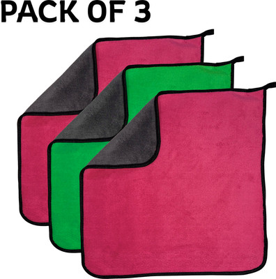 yarnova Microfiber Vehicle Washing  Cloth(Pack Of 3, 500 GSM)