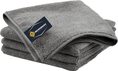 MicroMagic Microfiber Vehicle Washing  Cloth(Pack Of 4, 350 GSM)