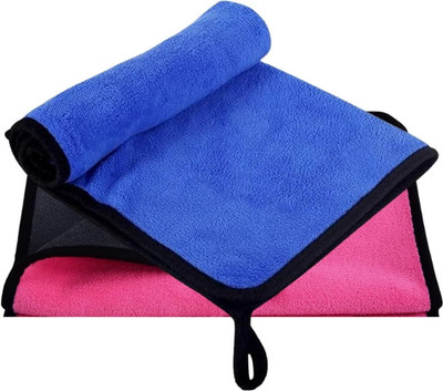 Fezora Microfiber Vehicle Washing  Cloth(Pack Of 2, 800 GSM)