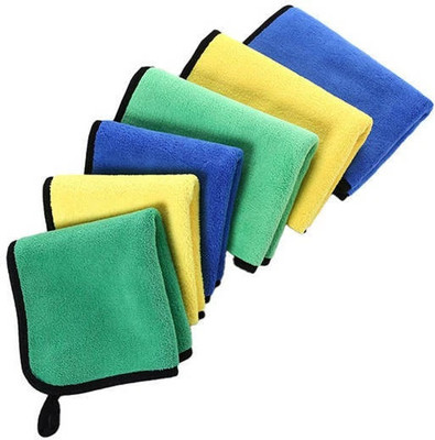IBA ISBA COLLECTIONS Microfiber Vehicle Washing  Cloth(Pack Of 6, 500 GSM)