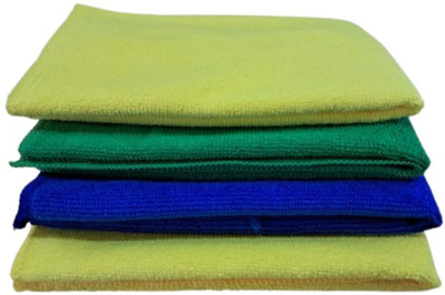 Amcare Microfiber Vehicle Washing  Cloth(Pack Of 4, 280 GSM)