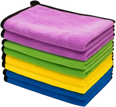 Trinch Microfiber Vehicle Washing  Cloth(Pack Of 8, 800 GSM)