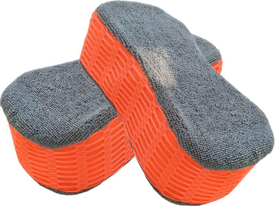 Besillia Microfiber Vehicle Washing  Sponge(Pack Of 2)