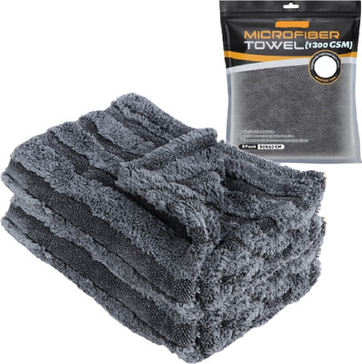 Caronix Microfiber Vehicle Washing  Cloth(Pack Of 2, 1300 GSM)