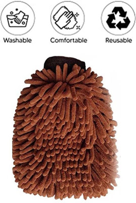 WINKCART Microfiber Vehicle Washing  Hand Glove(Pack Of 1)