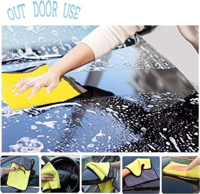 HOMNIX Microfiber Vehicle Washing  Cloth(Pack Of 1, 800 GSM)