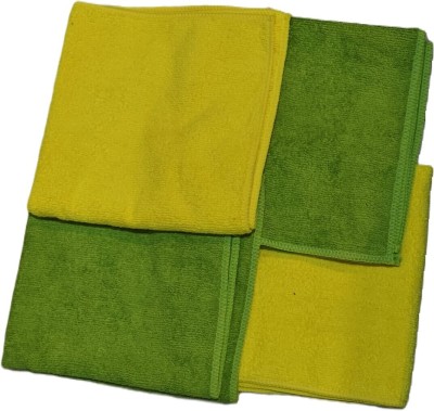 ZEDFIBER Microfiber Vehicle Washing  Cloth(Pack Of 4, 350 GSM)