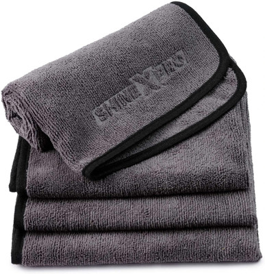 ShineXPro Microfiber Vehicle Washing  Cloth(Pack Of 4, 400 GSM)