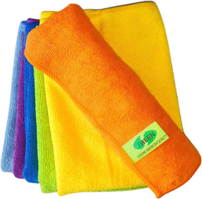 Sheen Microfiber Vehicle Washing  Cloth(Pack Of 6, 300 GSM)