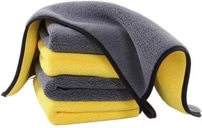 carempire Microfiber Vehicle Washing  Cloth(Pack Of 4, 800 GSM)