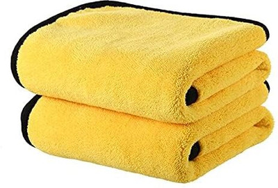 Piru Microfiber Vehicle Washing  Cloth(Pack Of 2, 400 GSM)