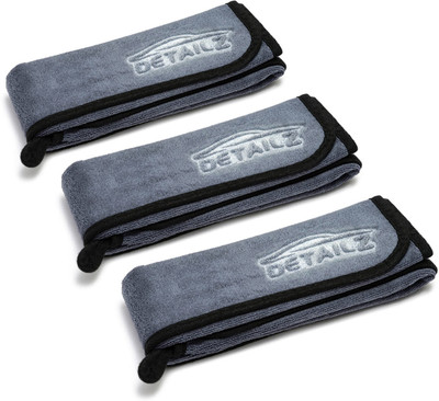 DETAILZ Microfiber Vehicle Washing  Cloth(Pack Of 3, 600 GSM)