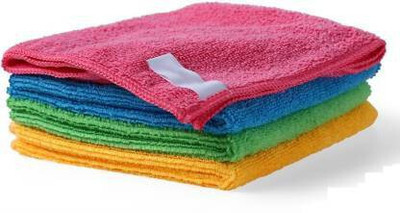 ABlue Clipper Microfiber Vehicle Washing  Snow Brush(Pack Of 4, 250 GSM)