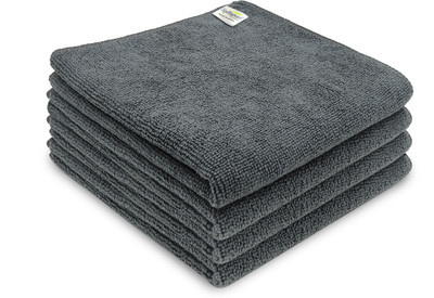 SOFTSPUN Microfiber Vehicle Washing  Cloth(Pack Of 4, 220 GSM)