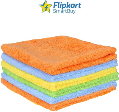Flipkart SmartBuy Microfiber Vehicle Washing  Cloth(Pack Of 6, 300 GSM)