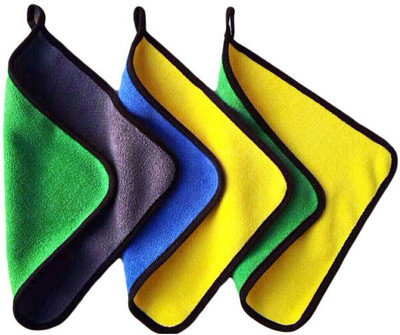 DN BROTHERS Microfiber Vehicle Washing  Cloth(Pack Of 3, 500 GSM)
