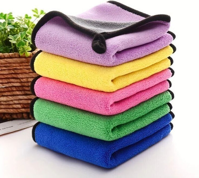 AUTOSITE Microfiber Vehicle Washing  Cloth(Pack Of 5, 800 GSM)