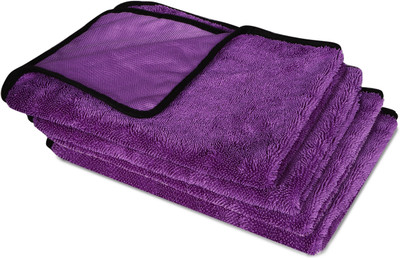 MOCKHE Microfiber Vehicle Washing  Cloth(Pack Of 4, 600 GSM)