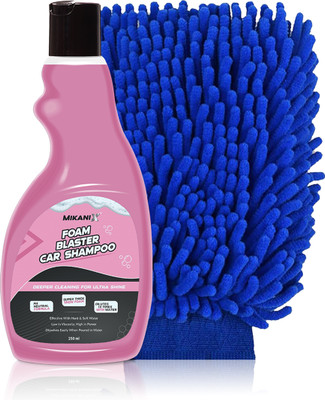 MIKANIX Foam Blaster Car Shampoo Concentrate With Thick Foam To Remove Dirt & Grime Car Washing Liquid(250 ml)