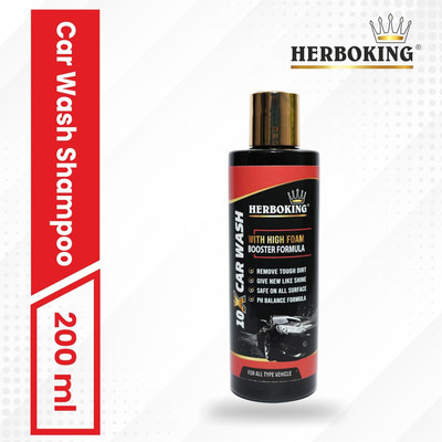 HERBOKING 10X Foam Booting Car Washing Liquid(200 ml)