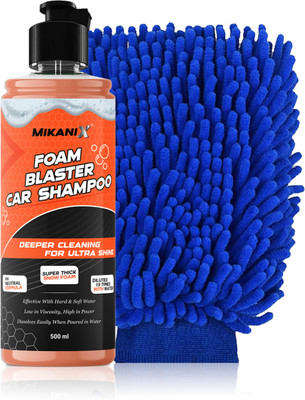 MIKANIX Peach Foam Blaster Car Shampoo Concentrate With Thick Foam | Remove Dirt & Grime Car Washing Liquid(500 ml)