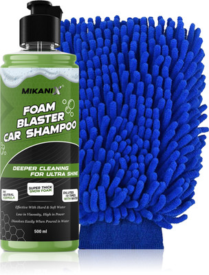 MIKANIX Lemon Foam Blaster Car Shampoo Concentrate With Thick Foam | Remove Dirt & Grime Car Washing Liquid(500 ml)