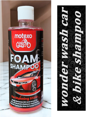 MOTEXO Wonder wash foam blaster car & bike shampoo Car Washing Liquid(500 ml)