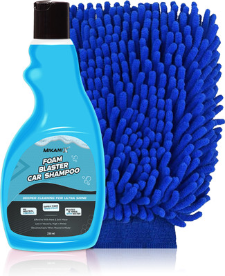 MIKANIX Foam Blaster Car Shampoo Concentrate Form With Thick Foam To Remove Dirt & Grime Car Washing Liquid(250 ml)