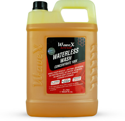 Wavex Waterless Car Wash 100x Concentrate | 100 TIMES DILUTABLE (5 Ltr) Car Washing Liquid(5000 ml)