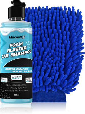 MIKANIX Menthol Foam Blaster Car Shampoo Concentrate With Thick Foam Remove Dirt & Grime Car Washing Liquid(500 ml)