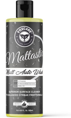 FOXCARE Mattastic Matt Auto wash Shampoo - 500ml Car Washing Liquid(500 ml)