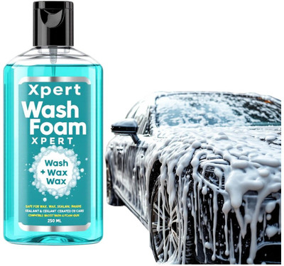 WashFoamXpert pH Neutral Car Shampoo - Thick Suds, Foam Cannon Ready ShineX Car Washing Liquid(250 ml)