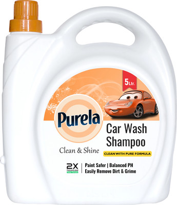 PURELA High Foam Car Shampoo, Cleans and Shines Cars & Bikes Car Washing Liquid(5000 ml)