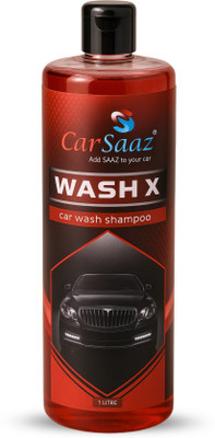 Carsaaz Wash X Bike & Car Wash Shampoo 1 Litre, pH Neutral, Super Suds Car Washing Liquid(1000 ml)