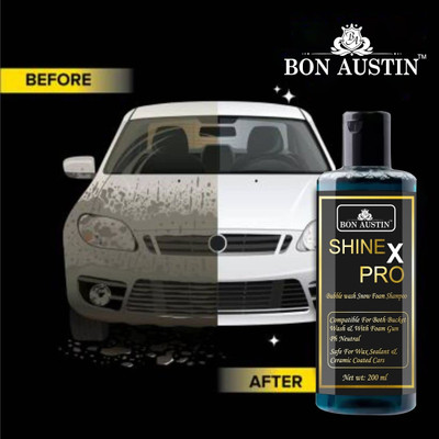 Bon Austin Shine X Pro Bubble Wash Snow Foam Car Shampoo (200ml) Car Washing Liquid(200 ml)