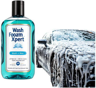 WashFoamXpert Car Shampoo - pH Neutral, Foam Cannon Compatible WashMax Car Washing Liquid(250 ml)