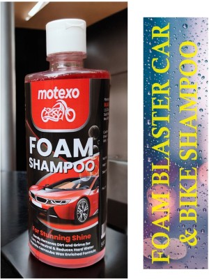 MOTEXO Foam blaster car & bike washing liquid shampoo Car Washing Liquid(500 ml)