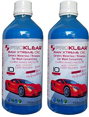ProKlear RAW Xtreme CRC SIO2 Hybrid Ceramic Waterless Wash Concentrate makes 200 liters Car Washing Liquid(1000 ml)