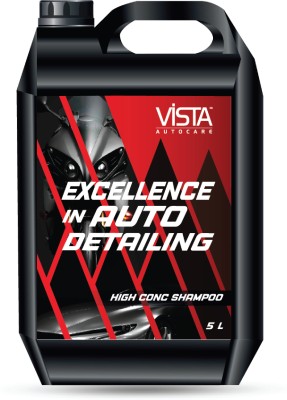 Vista Auto Care High Conc Shampoo Car & Bike Wash High Foam Shampoo, Clean & Shine Paint Surface Car Washing Liquid(5000 ml)